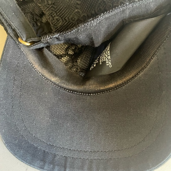 Gucci Monogram GG Lace Baseball Cap (Black) Size S - Picture 3 of 6